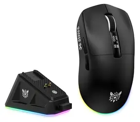 Onikuma DM07 schwarz / Gaming-Maus / Kabellos / 2,4 GHz / RGB / 24000 DPI