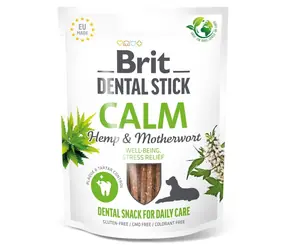 Brit Dental Stick Peace and Well-being mit Cannabis und Herz 251 g / Zahnpflege-Leckerlis für Hunde