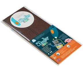 3Doodler Start Filament Eko Coco Brown / Nachfüllmine für 3D-Stifte / 2,5 mm / 24 Stück