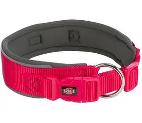 TRIXIE Halsband Premium extra weit Fuchsia/Graphit / Größe L / 46-55 cm / 50 mm