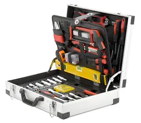 Compass ALU PROFI Werkzeugset / 139-teilig / Aluminiumkoffer / CR-V Werkzeuge