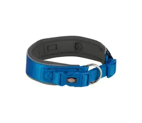 TRIXIE Kragen Premium extra weit königsblau/graphit L-XL / Nylon / 53-62 cm / 50 mm