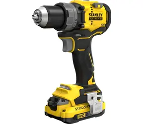 Stanley V20 SFMCD725D2K / Akku-Bohrschrauber / 18 V / 2000 U/min / 80 Nm / 2 x 2,0 Ah