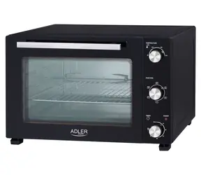 Adler AD 6026 schwarz / Elektrobackofen / 48 l
