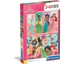Clementoni Disney Prinzessinnen Puzzle / 2x60 Teile / ab 4 Jahren
