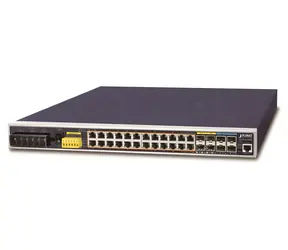 Planet IGS-6325-24P4X / Industrie-Switch / L3 / 24x 1Gb RJ-45 / 4X 10Gb SFP+ / PoE 802.3at 440W / IP30