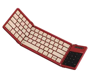 Nillkin Cube rot / Faltbare Tastatur / Bluetooth / Touchpad / Ziffernblock