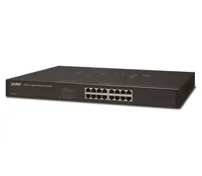 Planet GSW-1601 / Switch / 16x 10/100/1000 Mbps / Rackmontage / lüfterlos