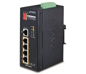 Planet ISW-504PT / Industrie-Switch / 5x RJ-45 / PoE+ 802.3 AF/ bei 120 W / VLAN / -40 bis 75 °C