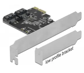 DeLock PCI Express Karte 2x SATA / Controller / PCIe x1 / SATA III 6 Gb/s / JMB582