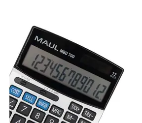 Maul MBU 700 schwarz / Tischrechner / 12-stellig