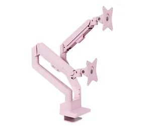 Arozzi Alzare Neo Duo lila / Tischhalterung für 2 Monitore / 17-32" / VESA 75x75-100x100 / Tragkraft 9 kg