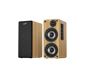 Genius SP-HF1220BT braun-schwarz / Lautsprecher / 2.0 / 45W / Bluetooth / Holz