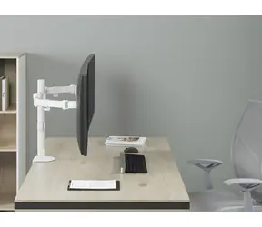 Equip für 2 Monitore, weiß / Monitorhalterung / 17"-32" / Tragkraft 9 kg pro Monitor / VESA 100x100 mm