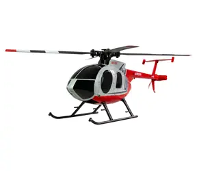 AMEWI RC-Hubschrauber MD500 grau/rot / RTF / 4 Kanäle / 2,4 GHz / 350 mAh Li-Po-Akku