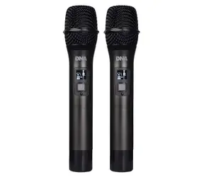 DNA Professional FU Dual Vocal / Drahtloses Mikrofonsystem / 2x Handmikrofon / UHF-Empfänger / 2x AA-Batterien