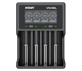 XTAR VC4SL / Akkuladegerät / Li- ION / Ni-MH / Ni-Cd / 4 Steckplätze / 18650