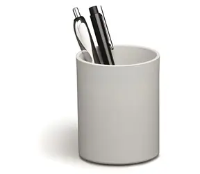 Durable ECO-Schreibtischständer, grau / Stiftehalter / recycelter Kunststoff /  8 cm