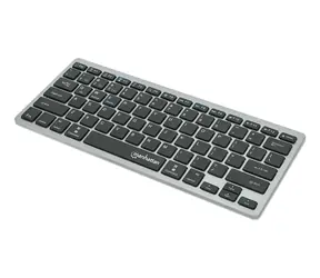 Manhattan Slim Tastatur anthrazit / Tastatur / Bluetooth 3.0 + 2,4 GHz / QWERTZ DE / Scherenschalter