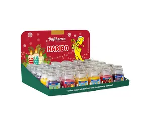 HARIBO Thekenaufsteller-Süßigkeiten Winteredition / 30 × 85 g / 6 Geschmacksrichtungen