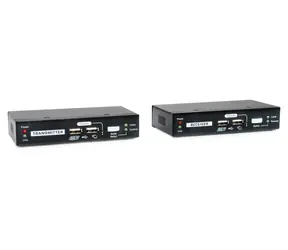 LevelOne KVM-9036 schwarz / KVM-Extender / Cat5 / 2x USB-A / 2x VGA / 100 m