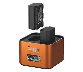 Hähnel ProCube3 Sony / Ladegerät / 2x Li- ION -Akku / LCD-Display / USB-C PD 30W