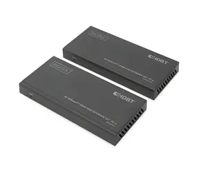 Digitus HDMI KVM Extender Set schwarz / HDBaseT Extender / Full HD 70 m / 4K 40 m / USB KVM / PoC