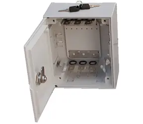 DATACOM -Verteilerkasten, 30 Adernpaare, abschließbar / Verteilerkasten / 170 x 180 x 73 mm / 3x Klemmenhalter