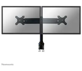 Neomounts FPMA-D700D schwarz / Tischhalterung für 2 Monitore / 19-30" / VESA 75x75-100x100 / Tragkraft 8 kg