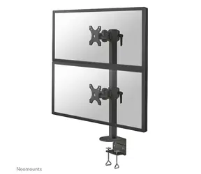 Neomounts FPMA-D960DVBLACKPLUS schwarz / Tischhalterung für 2 Monitore / 17-49" / Tragkraft 15 kg / VESA 100x100