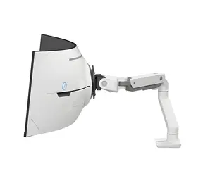 Ergotron HX Monitorarm VHD Pivot weiß / Arm für 1 Curved-Monitor / 1000R / Tragkraft 17 kg