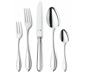WMF Premiere / Besteckset, 30-teilig / 6 Löffel / 6 Gabeln / 6 Messer / 6 Teelöffel / 6 Dessertgabeln