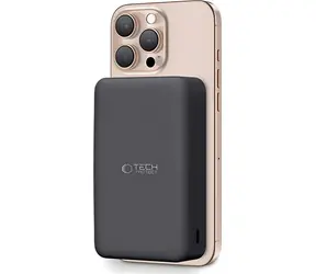 Tech-Protect PB12 LifeMag schwarz / Powerbank / 20.000 mAh / MagSafe kabelloses Laden