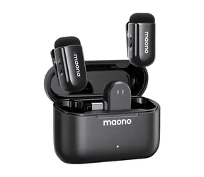 Maono WM622 PC2 / Drahtloses Mikrofonsystem / MFi-zertifiziert für iOS / USB-C-Empfänger / bis zu 30 Stunden Akkulaufzeit