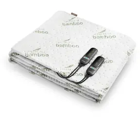 Duux DXUB31 Schlummerfunktion / Heizmatte / Bambus / 200 x 140 cm / 6 Temperaturstufen / Timer 1-3-9 h