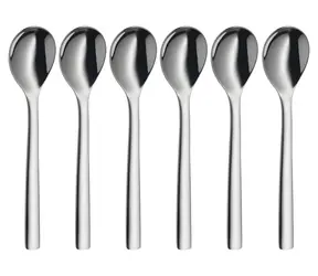 WMF Nuova Eierlöffel-Set, 6-teilig / Edelstahl / Cromargan 18/10 / Spülmaschinenfest