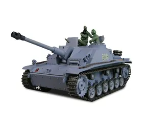 AMEWI RC-Panzer Sturmgeschütz III blau / 1:16 / RTR / 2,4 GHz / Rauch und Sound / Batterien erforderlich