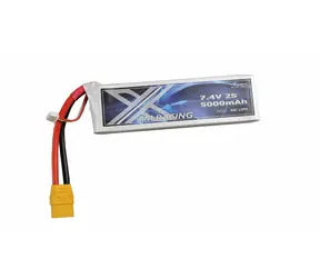 AMEWI LiPo-Akku 2S 7,4 V 5000 mAh XT90 / Akku für RC-Modelle / 40C / 37 Wh / Softcase