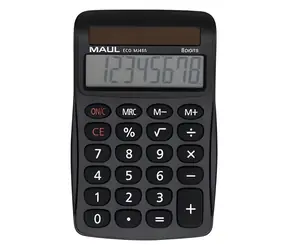 Maul ECO MJ 455 schwarz / Tischrechner / achtstellig / Solar