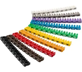 Goobay Kabelmarkierungsclips / Kabelclips / Durchmesser 2,5-4 mm / Stückzahl / 10 x 10 Stück