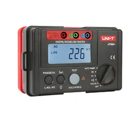 UNI-T UT582+ / RCD-Tester / Prüfströme 10-500 mA / Spannungsmessung bis 600 V / AUTO RAMP