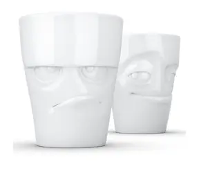 FIFTYEIGHT Grummelig & Verschmitzt weiß / Becher / 350 ml