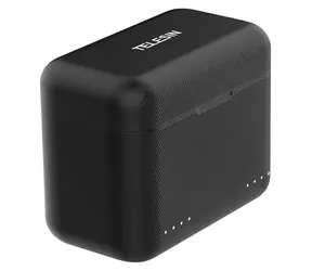 Telesin S0-BCG-07- TIS / Akkuladegerät für Insta360 X4 / 2 Steckplätze / SD-Kartenspeicher / PD3.0
