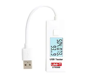 UNI-T UT658B / USB-Tester / 3-9 V / 0-3,5 A / LCD-Display