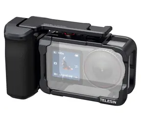 Telesin S6-FMS-36-TDJ schwarz / Schutzhülle mit Griff / für DJI OSMO Action 6 / Aluminiumlegierung