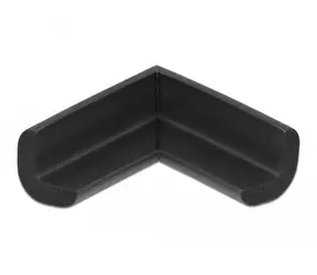 DeLock Eckenschutz schwarz 56x56x22 mm / Eckenschutz / Selbstklebend / PVC