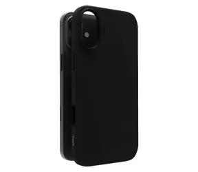 Allity Mag Hülle für Apple iPhone 12/12 Pro, schwarz / Rückseite / MagSafe / Silikon
