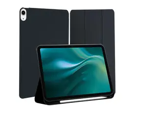 Etteri Flip-Hülle schwarz / für Apple iPad 10 (2022) 10,9" und iPad 11 A16 (2025) 11" / mit Ständer / SMART Sleep-Wake