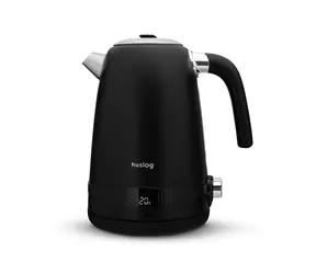 Huslog Wasserkocher mit LCD-Display, Edelstahl, schwarz / 2200 W / 1,7 l / 40-100 °C / Drehsockel
