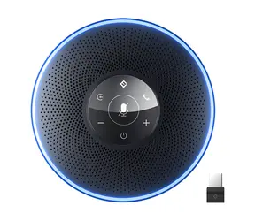 EMEET OfficeCore M2 schwarz / Konferenzlautsprecher / 4 Mikrofone, 360°-Sichtfeld / Bluetooth / USB-C / bis zu 16 Personen